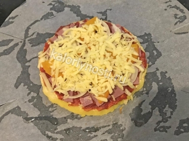 Диетическая ПП-пицца из кукурузной муки