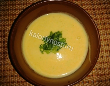Диетический молочный суп-пюре с овощами