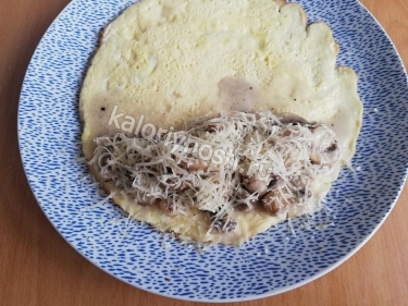 Диетический обед: Бризоль с грибами и сыром