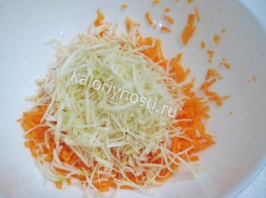 Салат с корневым сельдереем, морковью и медом