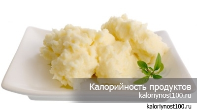 Калорийность картофельного пюре на воде с маслом и без масла