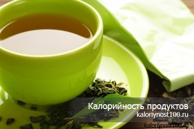 Калорийность зеленого чая без сахара